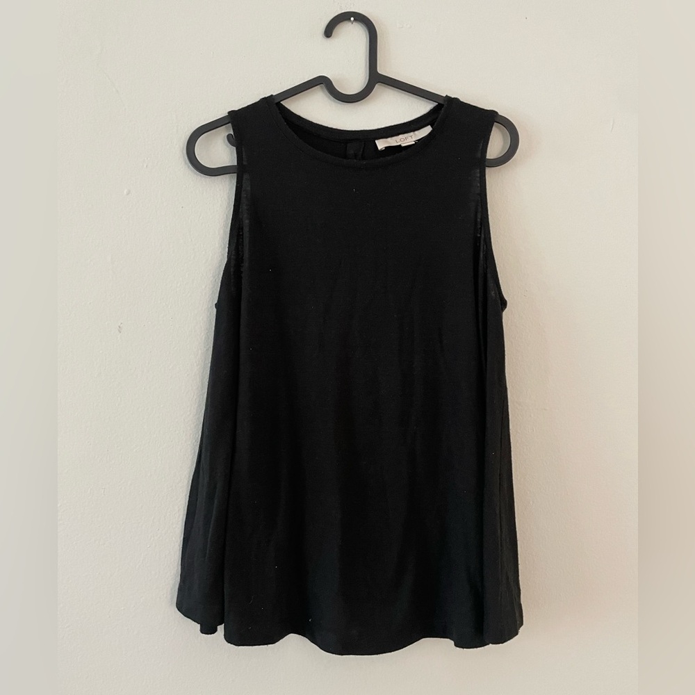 Back button up A tank black